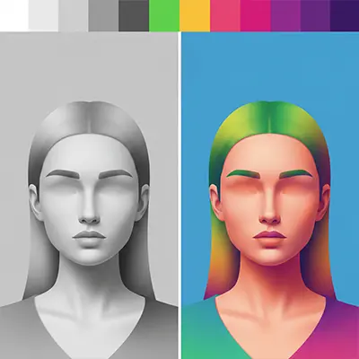 Transfer color palette